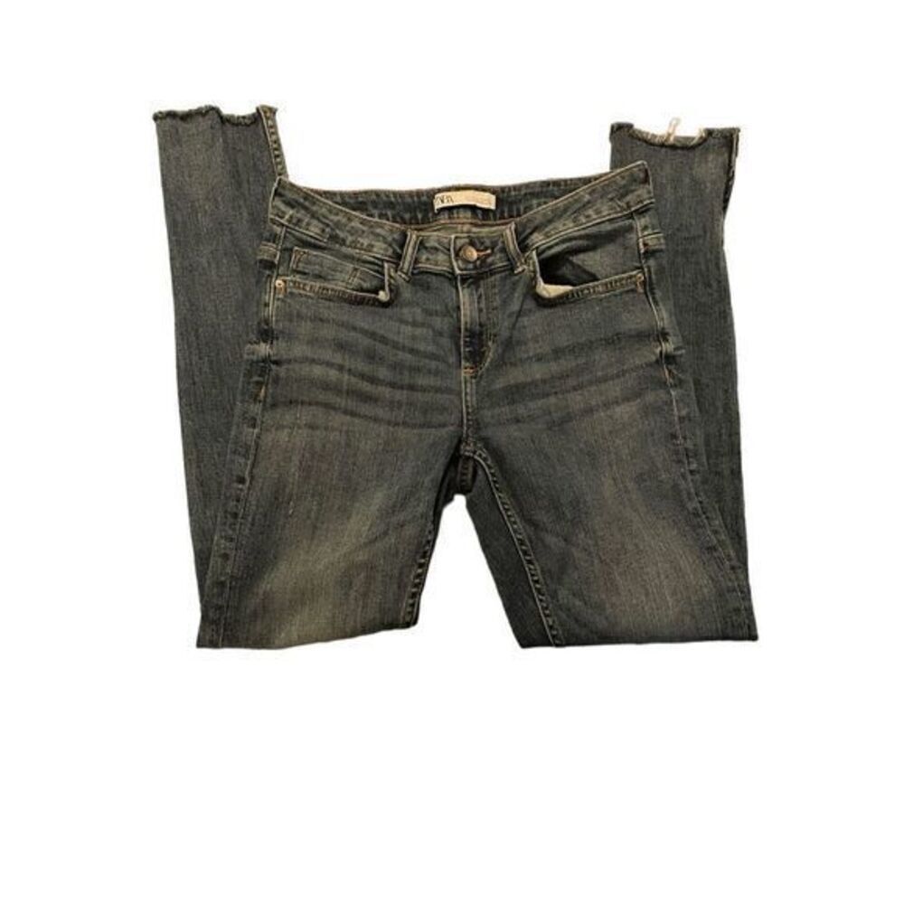 ZARA denim jeans 6 38 skinny ankle zip